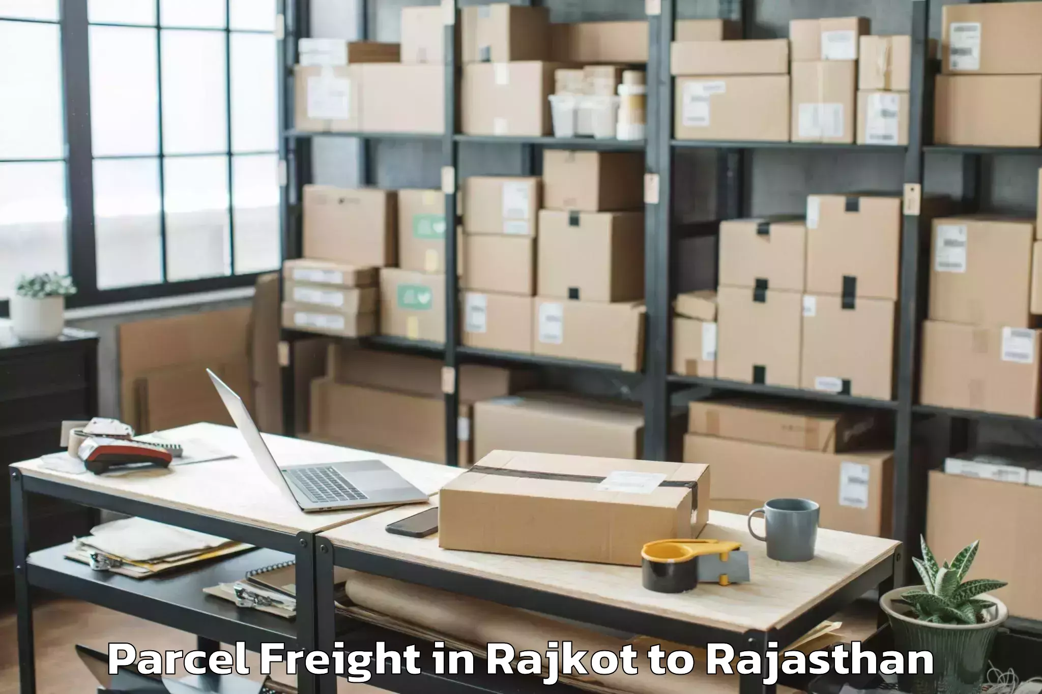 Expert Rajkot to Bayana Parcel Freight